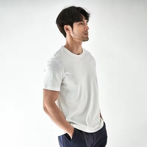 Verano logotipo personalizado uso diario básico algodón camisetas Premium algodón 200gsm Camiseta de algodón de grapa larga Camisetas - Product Image 6