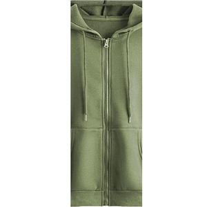 Vestido Sudadera de Invierno Personalizado para Mujer, 100% Algodón Felpa, Ecológico, Cortavientos, Transpirable, con Bordado en Relieve, 360g, Marrón en la Parte Delantera - Product Image 3