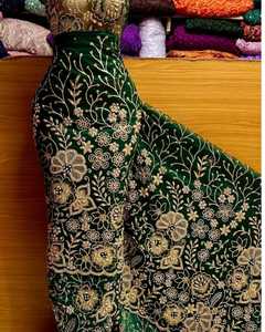 Encaje Jacquard Nigeriano de Lujo de Alta Calidad, 5 Yardas, Organza Africana, Brocado de Poliéster, Kanga, Tul Francés con Bordado - Product Image 3