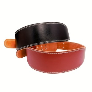 เข็มขัดพยุงเอวหนังวัวคุณภาพสูงแบบปรับแต่งได้สำหรับยกน้ำหนัก ออกกำลังกายในโรงยิม อุปกรณ์ความปลอดภัยสำหรับฟิตเนสจากโรงงาน - Product Image 5