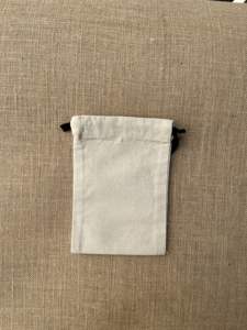 Stylish Organic Cotton <b>Pouch</b> for Gift Packaging <b>Reusable</b> Multipurpose Storage Bag with String Closure Wholesale for Export - Product Image 2