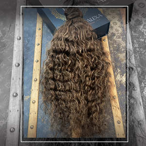 คลิปต่อผมมนุษย์แบบหยิกฟู # 4 เฉดสีน้ำตาลเกาลัดแบบลอนคลื่น - Product Image 5