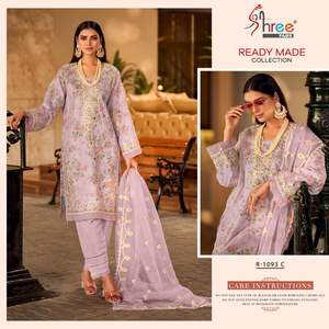 Robe de costume de créateur Salwar Kameez, entièrement brodée, vêtements de fête de travail, vêtements de mariage, vêtements traditionnels - Product Image 4