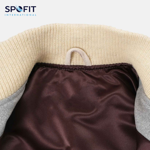 Chaqueta Universitaria de Primera Calidad para Hombre con 100% Lana, Logotipo Personalizado, Parche Bordado en Chenilla, Chaqueta de Béisbol Ligera para Hombre - Product Image 6
