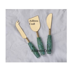 Juego de cuchillos para queso con mango de madera ecológico, accesorios de cocina, decoración de mesa, herramientas de corte de queso de acero inoxidable, cuchillo espátula - Product Image 4