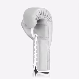 Gants de boxe légers et équilibrés à lacets en cuir véritable, respirants, unisexes, pour entraînement de kickboxing – Prix de gros - Product Image 4