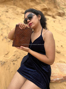 New Real Hand Tooled Leather Clasp Lock Journals With Semi Precious Stone Boho Traditional Vintage Leather Lock <b>Travel</b> Journal - Product Image 6