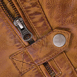 Gran oferta, chaqueta de invierno informal para hombre, cuello con capucha transpirable, cuero de piel de vaca ligero, patrón de letras de moda de calle alta - Product Image 3