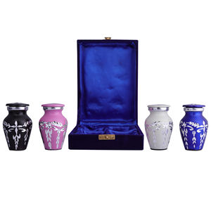 Cremation <b>Urns</b> <b>for</b> <b>Human</b> <b>Ashes</b> Adult Male Funeral <b>Urn</b> Handcrafted Diamond Cut Affordable <b>Urn</b> <b>for</b> <b>Ashes</b> Engrave <b>Small</b> Set of 4 - Product Image 2