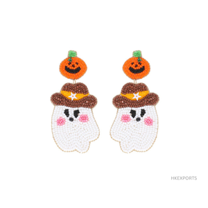 <b>Halloween</b> Beaded <b>Earrings</b> Gold Plating Discover Perfect Hauntingly Chic Accessories for Your Spooky Ensemble for Wedding - Product Image 1