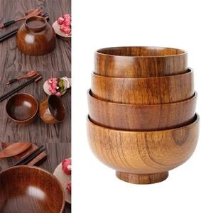 Cuenco de madera estilo granja rústica Cuenco de comedor hecho a mano para casas modernas y vintage - Product Image 2