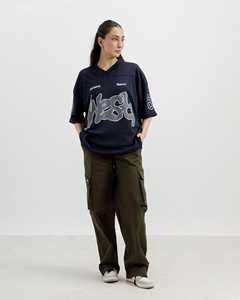 Custom West Drift <b>Mesh</b> Jersey Boxy T-shirt Oversized Sublimation <b>Print</b> Y2K Soccer Streetwear Retro <b>Mesh</b> Unisex Graphic V Neck - Product Image 2