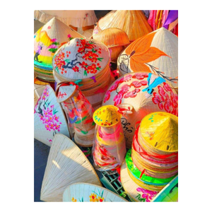 Sombrero cónico con hojas de palma ecológicas para agricultura al aire libre y sombra de verano, artesanía tradicional de Vietnam - Product Image 6