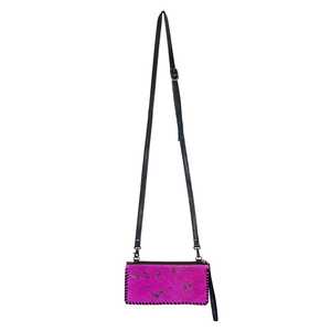 กระเป๋าหนังแบบมีซิปปิดสไตล์โบฮีเมียนลายดอกไม้แบบพรีเมียมจากตะวันตก - Product Image 4