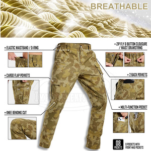 กางเกงลายพรางน้ำหนักเบาสำหรับผู้ชายกางเกงวิ่งลายพรางกางเกงผู้ชายมาใหม่ - Product Image 4