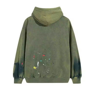 เสื้อฮู้ดผ้าฟลีซเนื้อนุ่มสำหรับผู้ชาย ผ้าฝ้ายแท้ 100% สำหรับฤดูหนาว คุณภาพสูง สีพื้น ราคาดีที่สุด - Product Image 2