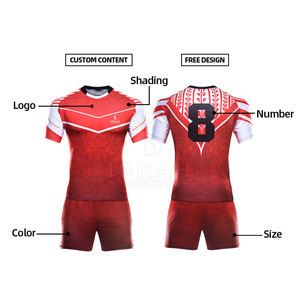 Ensemble d'uniformes de rugby de conception professionnelle pour les équipes, doté d'un tissu respirant et d'une conception confortable - Product Image 2