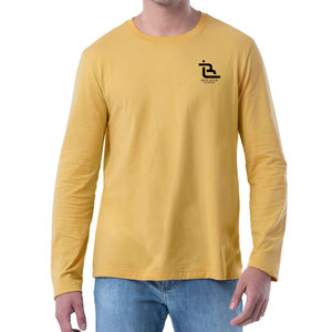 T-shirt à manches longues pour homme de qualité supérieure, vêtement décontracté, col rond, impression de logo personnalisé, fournisseur en gros - Product Image 1