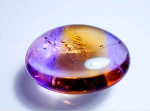 Pierre d'amétrine naturelle de couleur biologique Welo Cabochon d'amétrine de couleur biologique Gemmes Cabochon naturel de grande taille pour bijoux - Product Image 4