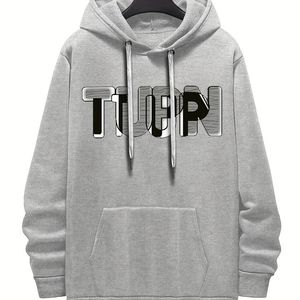 Nuevas sudaderas con capucha ajustadas para hombre con estilo para adultos, tela de buena calidad con cuello con capucha, patrones de estampado sólido para Primavera e Invierno - Product Image 5