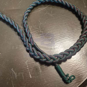 Cordon d'épaule en nylon personnalisable, motif tressé, boucle auto-agrippante en polyester durable, service OEM pour usage cérémoniel/formel - Product Image 4