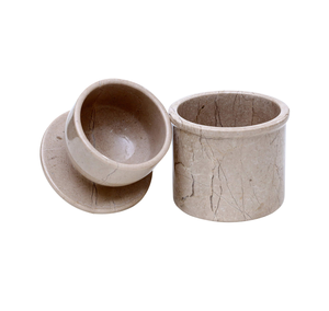 Handmade Beautiful White Marble Butter Keeper With Unique Design and <b>Other</b> <b>Accessories</b> Storage Box at Amazing Quality - Product Image 5