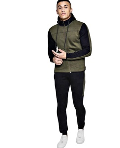 Ensemble de joggings en polaire grande taille personnalisés OEM pour hommes survêtements d'entraînement d'hiver à séchage rapide sweat à capuche de gymnastique bon marché avec sweats joggers - Product Image 1