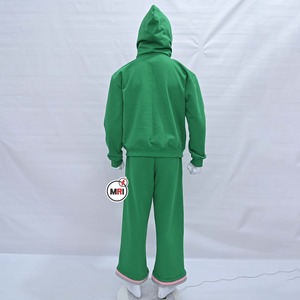 Venta al por mayor de las mujeres chándal de algodón de lana de dos piezas Jogger pantalones de chándal conjunto liso grueso Unisex Sweatsuit Hoodies Set para las mujeres - Product Image 4