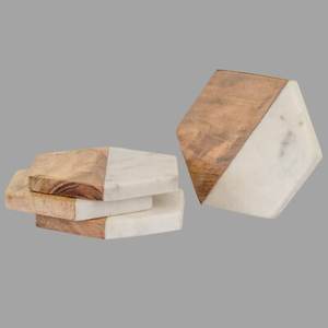 Posavasos de madera redondo de resina de nueva tendencia para bebidas, producto de gran oferta y posavasos de madera de la mejor calidad para regalo de restaurante de Hotel en casa - Product Image 6