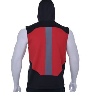 Sudadera con Capucha sin Mangas para Hombre, Estilo Hip Hop, 100% Algodón, Estampada, Holgada e Informal - Product Image 4