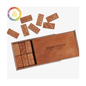 Wooden Chess Domino Box Handmade Wooden Craft For <b>Travel</b> Domino Chess Educational Family <b>Games</b> Vietnam - Product Image 6