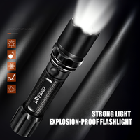 Lampe torche LED antidéflagrante en alliage d'aluminium BL-8, 400 lumens, IP65, rechargeable DC, multifonction industrielle, Ra80, 6000K