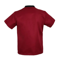 Veste uniforme homme/femme sur mesure, manches courtes, pour chefs de restaurant et bar