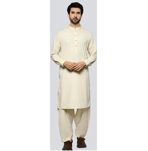 Salwar Kameez para Hombre de Diseño OEM de Primera Calidad, Elegante, Casual, Corte Regular, Algodón de Secado Rápido, Sin Arrugas, Hecho en Pakistán - Product Image 1
