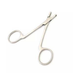 Forceps de poinçons d'oreille de boucle de doigt 4 "CE d'instruments chirurgicaux d'acier inoxydable - Product Image 1