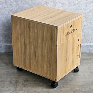 Contemporary 40x50x50cm Plywood Mobile Personal <b>Locker</b> with Lock TCN68045 Design Style - Product Image 2