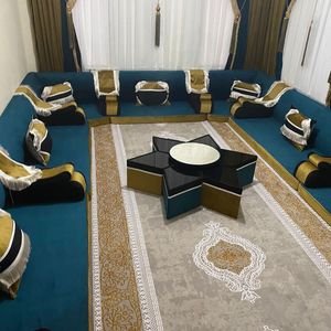 ชุดโซฟาสไตล์ออตโตมันสำหรับบ้านที่นั่งชั้นหรูหราแบบตะวันออกสไตล์อาหรับ - Product Image 5