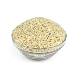 Alta Qualidade Hulled semente de gergelim totalmente processada White Natural Sesame Seeds para venda