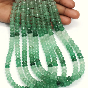 Cuentas Redondas Facetadas de Fresa Verde Natural AAA, 7-10 mm, Cuentas de Piedras Preciosas de Fresa Verde Facetadas de Alta Calidad - Product Image 1