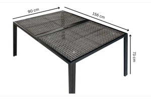 Juego de Comedor de Mimbre de 5 Piezas BeNK Moderno para Exteriores, para Uso en Casas de Campo, Villas, Hoteles y Parques - Product Image 3