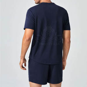 Conjuntos de camiseta y pantalones cortos para hombre con logotipo personalizado más vendidos Conjunto de camiseta y pantalones cortos de dos piezas para hombre - Product Image 2