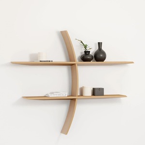 Bán hàng nóng hiện đại bằng gỗ nổi tường kệ chất lượng cao độc đáo thiết kế hấp dẫn đôi cho phòng khách tổ chức hiển thị - Product Image 1