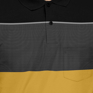 Conception professionnelle hommes pour polos séchage rapide respirant coton polyester col tournant Logo personnalisé taille adulte usine solide - Product Image 6