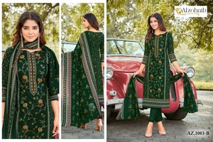 Llamativo diseñador pakistaní de algodón Salwar Kameez con gasa Dupatta mujeres Indian Boutique última ropa informal exclusiva - Product Image 3