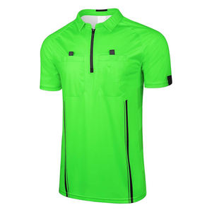 Camiseta de Árbitro de Fútbol Profesional, Uniforme 100% Poliéster, Impermeable, de Secado Rápido, Colores y Logotipos Personalizados para Partidos y Entrenamientos - Product Image 5