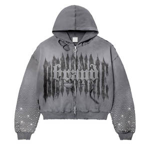 Sudadera con Capucha de Diseño Básico para Hombre, Estilo Lujoso, para Exteriores, Manga Larga, Mezcla de Algodón, para Clima Fresco - Product Image 4