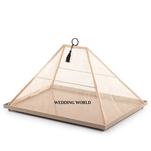 Plateau de service en métal avec couvercle d'ombrage Plateau à chocolat fait main en forme de rectangle Plateau à chocolat fantaisie de qualité supérieure - Product Image 1