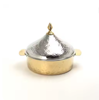 Ollas de Metal de Alta Calidad, Diseño Moderno y Lujoso, Acabado Único Ecológico, Servidor de Comida Caliente para Hogar, Hotel y Catering