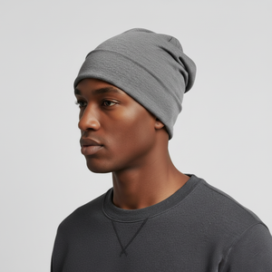 หมวกบีนนี่ไหมพรมถักลายแจ็คการ์ดคุณภาพสูง ปักโลโก้ตามสั่ง สำหรับฤดูหนาว ให้ความอบอุ่น แฟชั่นสตรีทแวร์ สีพื้น - Product Image 6