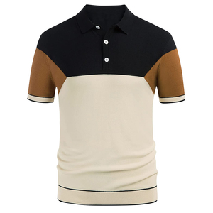 Style d'été T-shirt à manches courtes pour hommes Casual Business Fashion Loose Lapel polo Brodé Respirant Chemise à dents pour hommes - Product Image 5